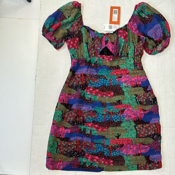 Rhode Clara Enchanted Woods Mini Dress NWT Size 6 - Picture 4 of 15